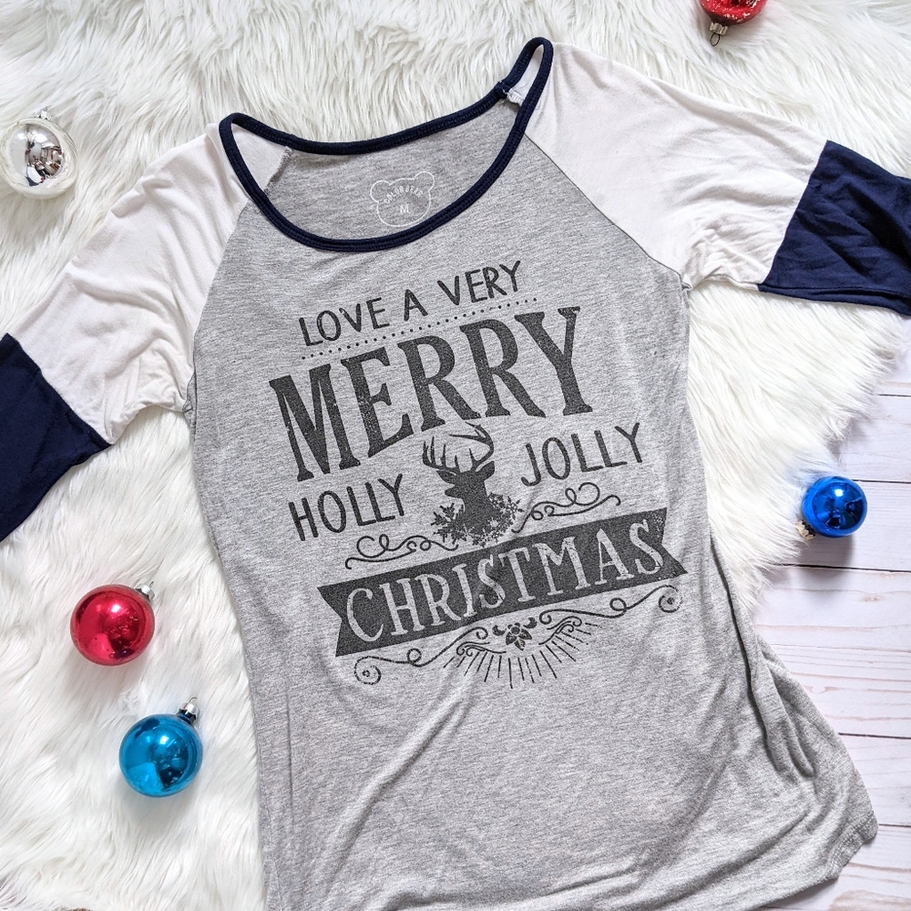 Merry Holly Jolly Christmas T by Color Bear